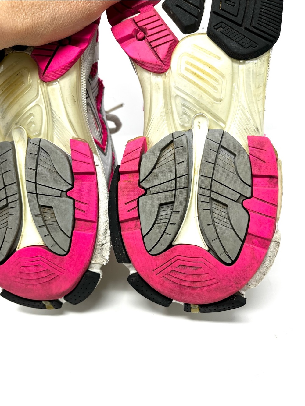 Authentic Balenciaga Womens Hot Pink White Runner Sneakers Shoes Chunky 40 10 - Picture 12 of 13